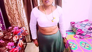 Cheating Sex Beautiful Black Saree Housewife Unfortunately Fucking Husband's Father Telugu Dirty Talks.