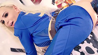 Buxom cosplayer is a real anal slut - Solo Compilation