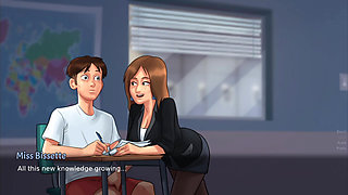 Hot English teacher and her naughty student - the real fun of private lessons!" From studying English to direct love