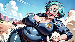 Bulma Fanart Inspired BBW Digital Art Set