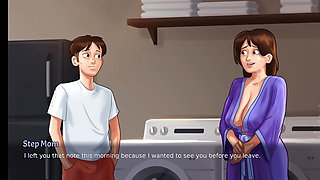 Summertime Saga - Stepmom Seduced Stepson to Fuck her - Animated Porn