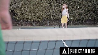 Moody Teen 18+ Madi Collins Spites Stepmom By Fucking Her Hot Tennis Coach