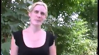 French Amateur MILF DP Outdoor