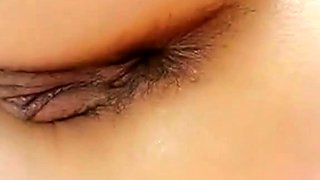 Close-up Asian Pussy Handjob by Amateur