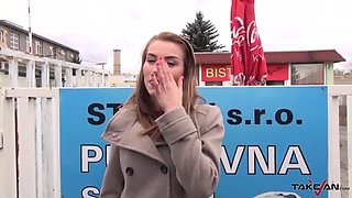 Victoria Daniels Blowjob & Cumshot on Fuck Bus - Outdoor Public Reality Sex