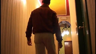 Pleasant Surprise at the Hotel: Beautiful Trans Waiting for Him for Mutual Anal Sex in the Bedroom