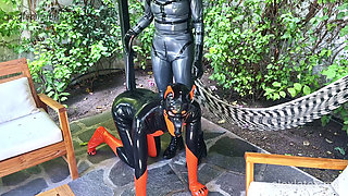Caring for my latex puppy T1, fed with pussy - Gloomy Babe