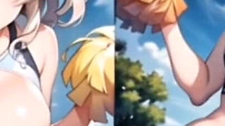 Ai Hot Anime Cheerleader Motivating