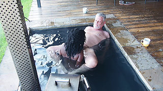 Morning Mist Magic-hotwife Gets Fucked in the Pool