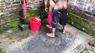 Desi Bhabhi First Time Anal with Brother-in-Law - Tight Pussy Fucking Outdoor