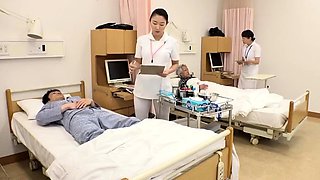 Japanese fantasy babe in uniform sucking