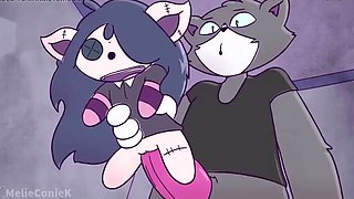 Furry Cartoon 'Stuffed': Pretty Kitty-girl Cums & Gets Creampied When a Cat-guy Fucks Her Voodoo Doll