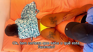 Stepmom Shared Bed with Stepson and Have Sex While Stepdad Is Working!