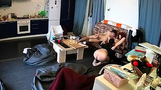 Amateur latin caught by hidden cam