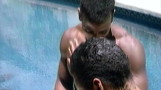 Hairy German Babe Got Ir Fucked at Pool While Her Hubby Watch