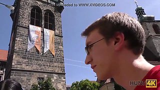 Hunt4k. nerdy cuckold sees gf fucked by bulky stranger