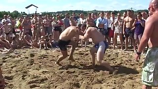 Strong girl sand wrestling tournament - wrestling matches