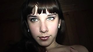 Chubby Brunette Big Boobs Dildo Masturbation