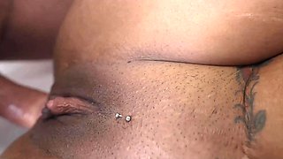 MILF Latina let her husband's friend join anal DP threesome
