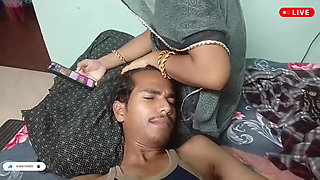 Indian Desi New Merried beautiful Couple injoy Bed Room By -Snapchat143