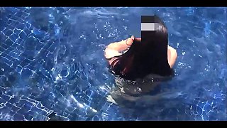 Nake Swimming and Fucking in the Pool