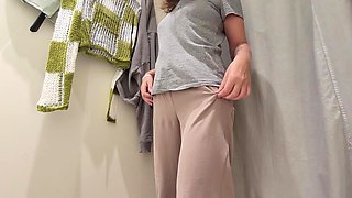 I Showed My Tits and Pussy in the Fitting Room