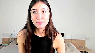 Beauty girl masturbation with dildo