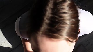 A student humped a warm youthfull teacher during his very