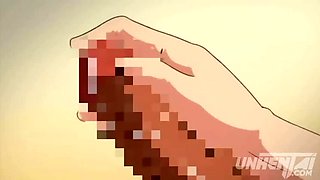 Hot Japanese Stepsister Fucks 18yo Stepbrother - Hentai Creampie & Cum in Mouth