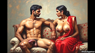 Hot indian aunty fucked by car driver hot cheating sexy housewife