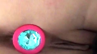 Big Ass Arab Stepmom Masturbate in Front of Her Stepson with Big Black Dildo