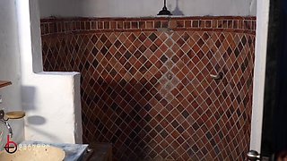 Cuckold BBC Husband Has Sex in the Bathroom with His Wife's Stepsister - Brandon Cruz & Luna Vitaler