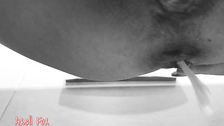 Sperm Drain #5. Dirty Blonde Releases Cum and Cums with Her Ass in 7 Hours. Art Video.
