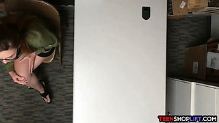 Not so virgin teenage thief gets busted and is banged now