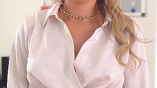 Anal Fucking MMF Theesome with Blonde Busty MILF Shalina Devine