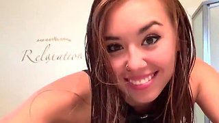 Hi I’m Brandi! Here’s a Fresh After Washing My Hair Tease for You in My Latex Bodysuit!