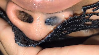 Compilation Taking Cum Straight Through the Nose 2025