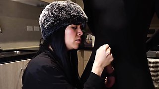 Luxurious Latina Mistress Milks Bwc In Her Kitchen - Seductive Dirty Talking Handjob W/ Big Cumshot