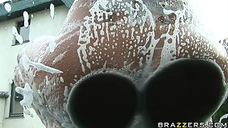 Taking The Backroad Carwash With Black Angelika, Mugur Porn - Brazzers