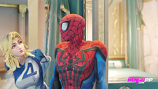 Sue Storm's Ultimate Fail: Why Spider-Man is Her Worst Matchup ( Cartoon Parody )