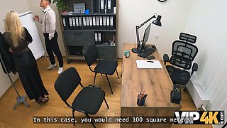 Vip4k. young blond touched a cock for the first ever time...in the office