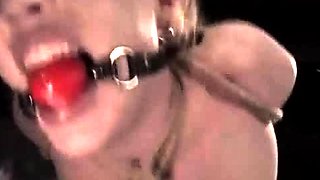 Amateur fetish BDSM action with redhead