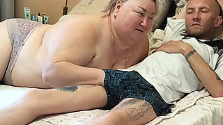 Sucking off my stepson before cumming