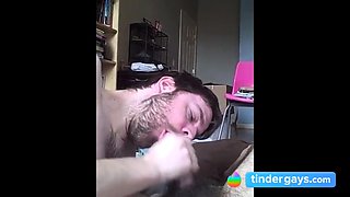 Big-Cock Blowjob and Cum Load with Amateur Buddies