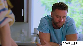 Wicked - Couple Put Their Differences Aside & Invite Hot Blonde Emma Hix For Threeway