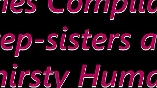 Piss Thirsty Human Toilet Whore and Teen Stepsisters