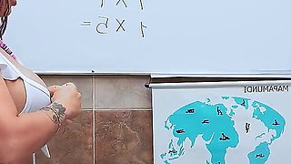 Schoolgirl Lets Her Milk Ass Filled by a Teacher to Be Approved