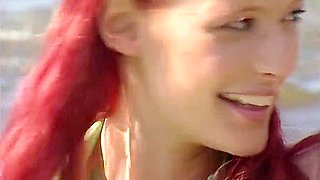 18+ Interview And Strip In The Field