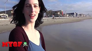 Gorgeous Teases Ken At The Beach Before They Take The Fun Somewhere Prrivate - Alex Harper