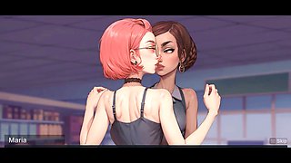 3D anime babe gets down in some hentai action